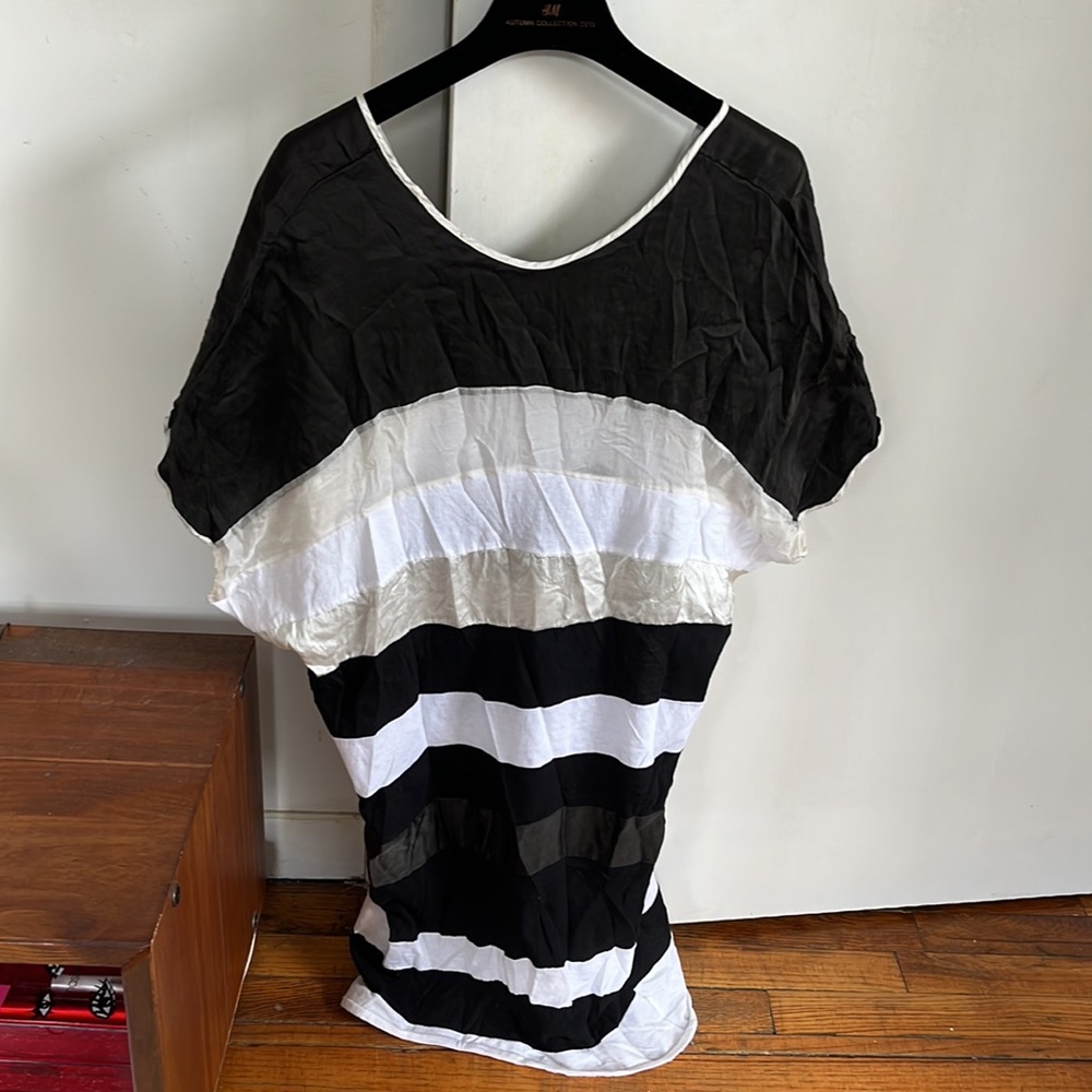 Multiple material tunic - Picture 3 of 4